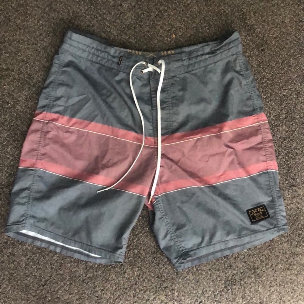 Dark seas swim trunks
